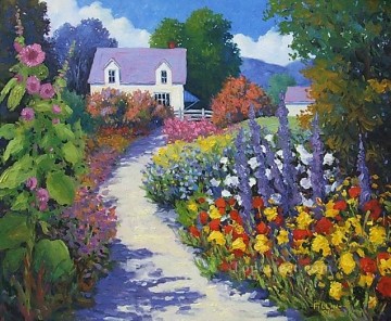 Garden Painting - yxf029bE impressionism garden